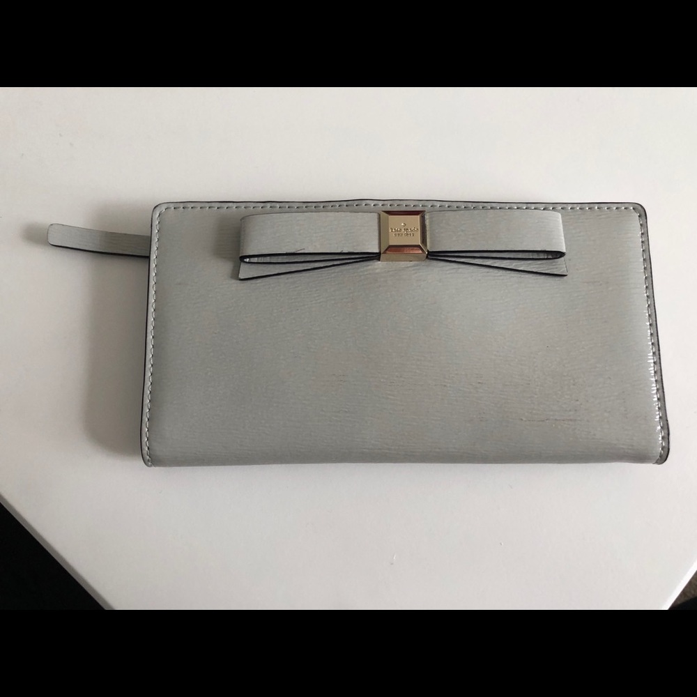 Kate Spade grey leather wallet